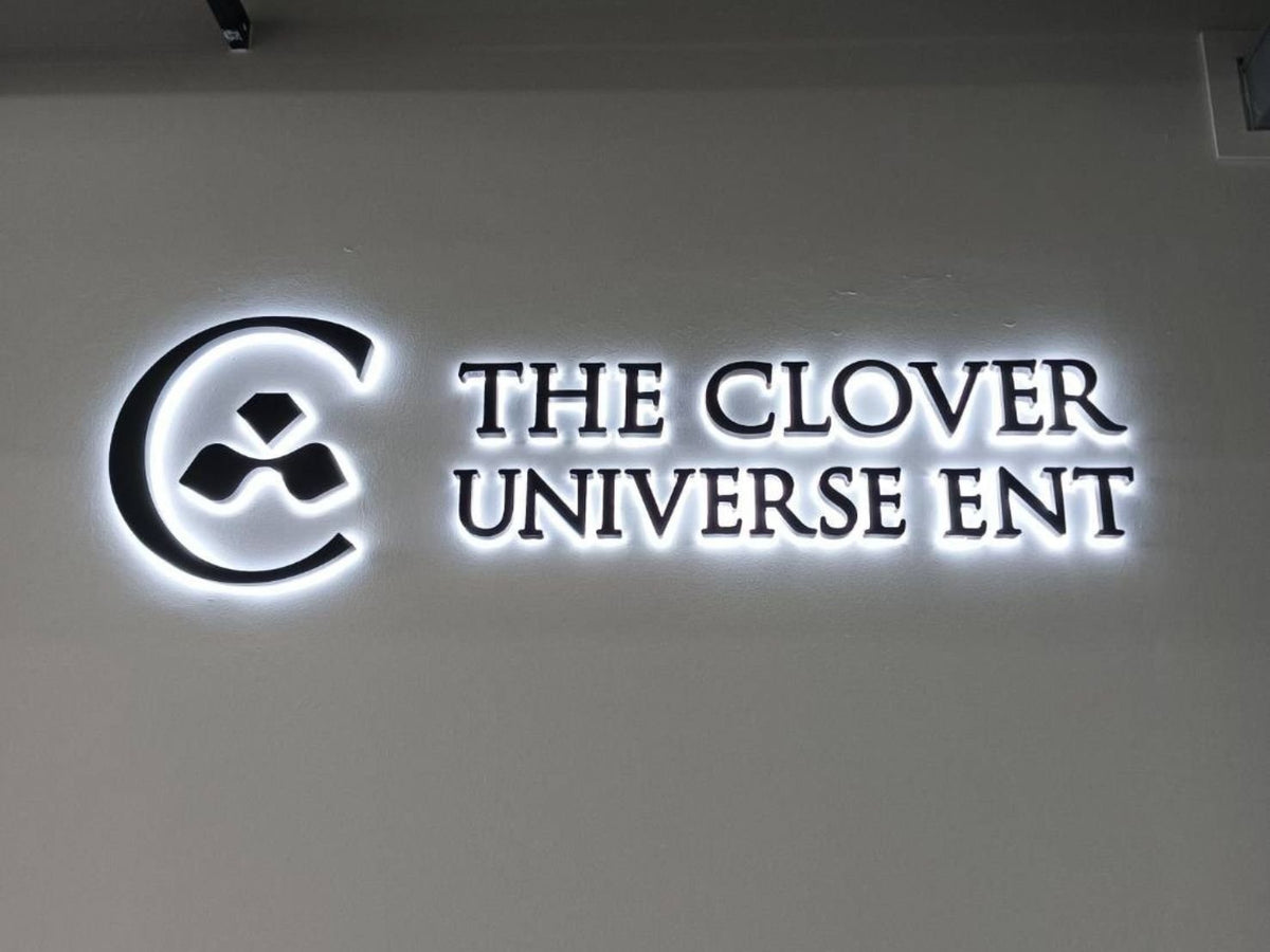 ป้ายบริษัท อักษรโลหะไฟออกหลัง ติดผนัง สวยหรู สว่างโดดเด่น เหมาะสำหรับป้ายสำนักงาน องค์กร ร้านค้า และงานตกแต่งอาคาร