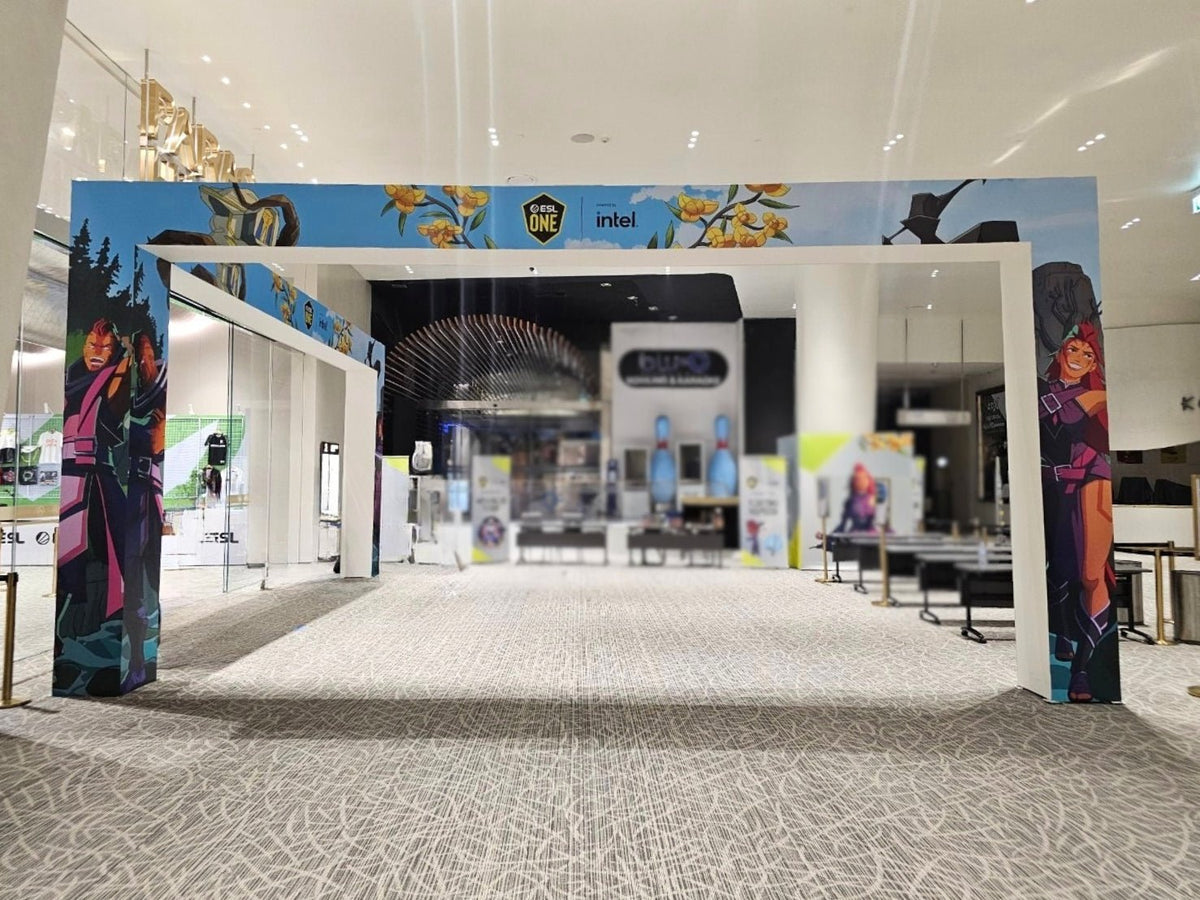 ซุ้มประตูทางเข้าโครงไม้ ติดสติ๊กเกอร์ ดีไซน์สวย เหมาะสำหรับงานอีเวนต์ งานแต่ง และบูธแสดงสินค้า