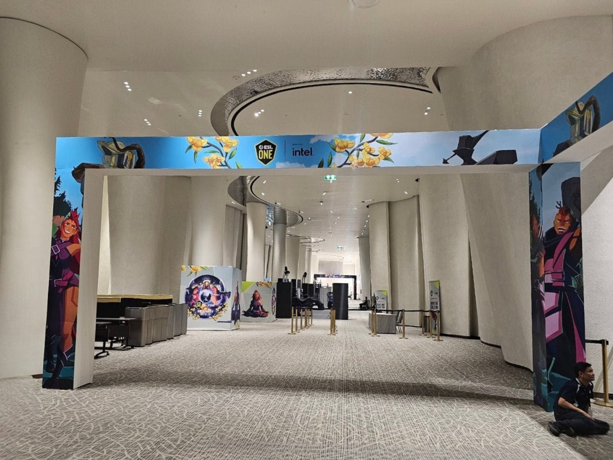 ซุ้มประตูทางเข้าโครงไม้ ติดสติ๊กเกอร์ ดีไซน์สวย เหมาะสำหรับงานอีเวนต์ งานแต่ง และบูธแสดงสินค้า