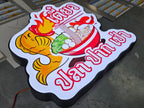 ป้ายโลโก้ไฟออกหน้า กล่องไฟโลโก้ กล่องไฟซิงค์ สว่างชัดเจน เหมาะสำหรับร้านค้าและบริษัท