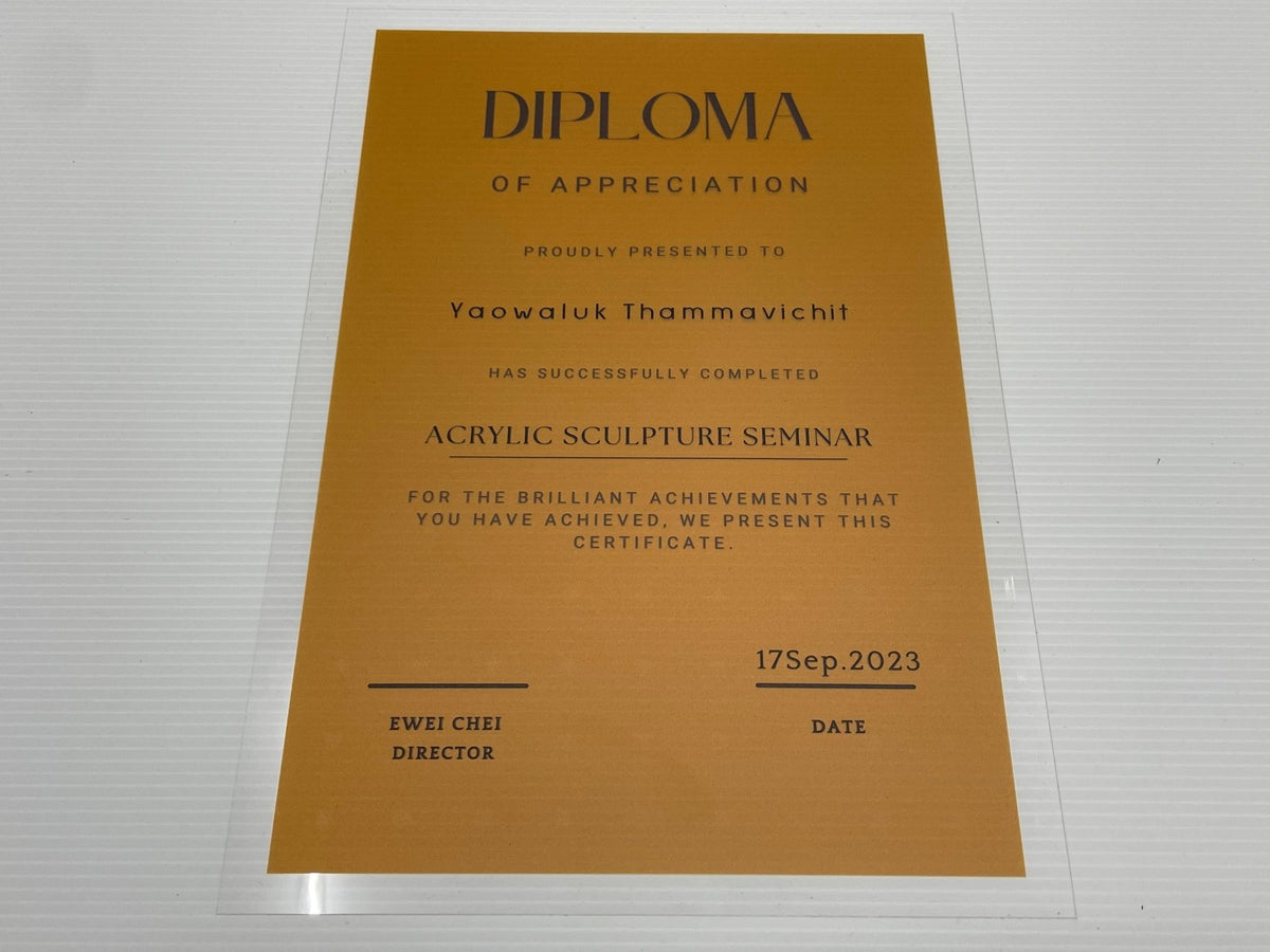 ใบประกาศนียบัตร Certificate พิมพ์คุณภาพสูง เหมาะสำหรับมอบรางวัล การศึกษา และงานองค์กร