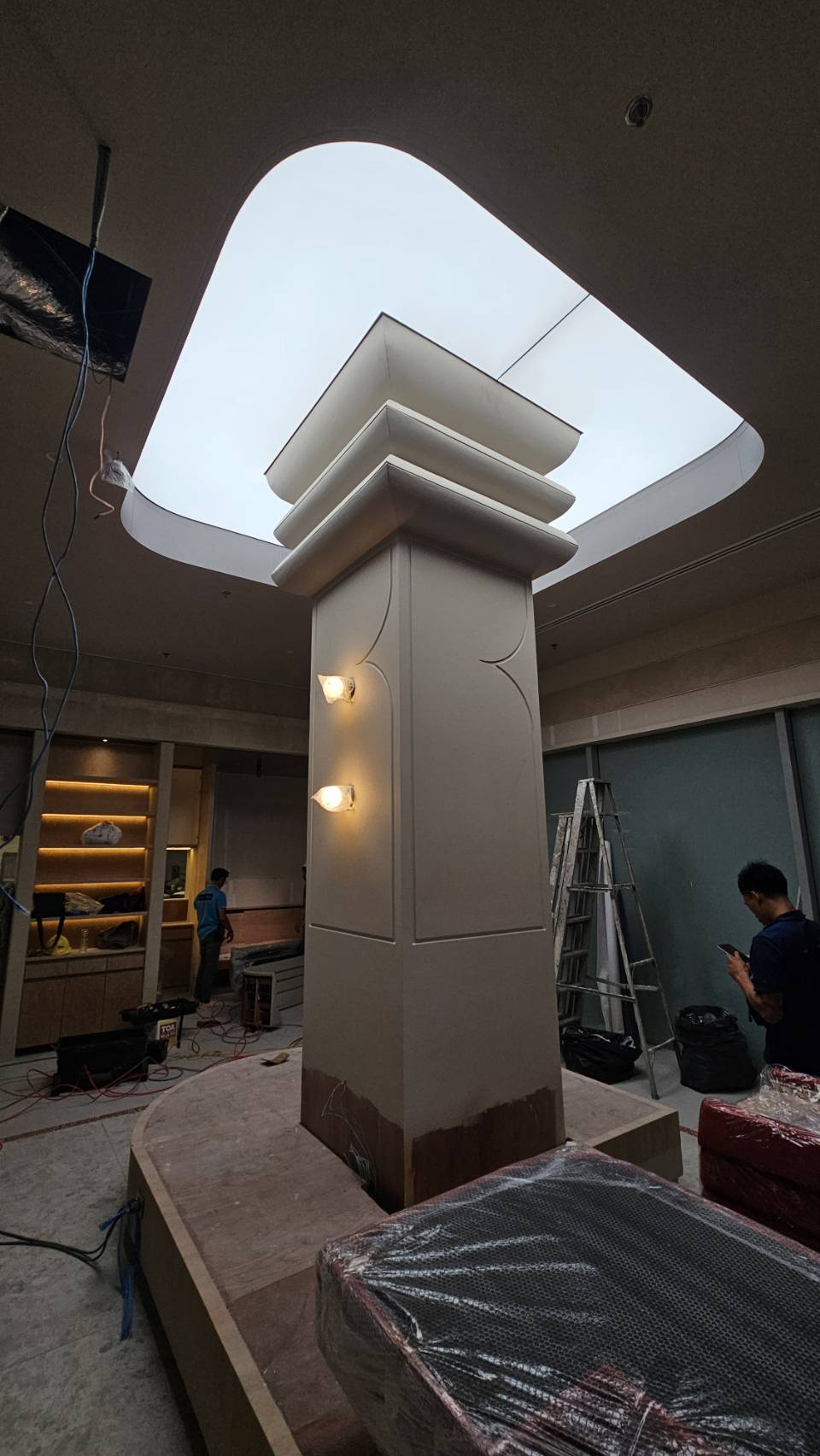 ฝ้ากล่องไฟผ้าบารีซอล (Barrisol Streched Ceiling)