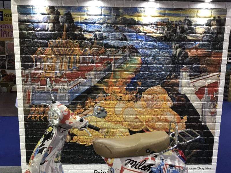 สติ๊กเกอร์ติดผนังปูน และสติ๊กเกอร์ตกแต่ง พิมพ์ลายคมชัด ติดตั้งง่าย เหมาะสำหรับตกแต่งบ้าน ร้านค้า และออฟฟิศ