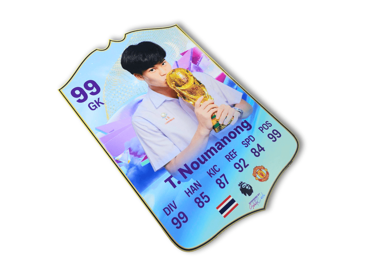 ป้ายกาชา FIFA ป้ายเกมส์ ป้ายกาชา ดีไซน์โดดเด่น เหมาะสำหรับอีเวนต์ ร้านเกมส์ และงานโปรโมชัน