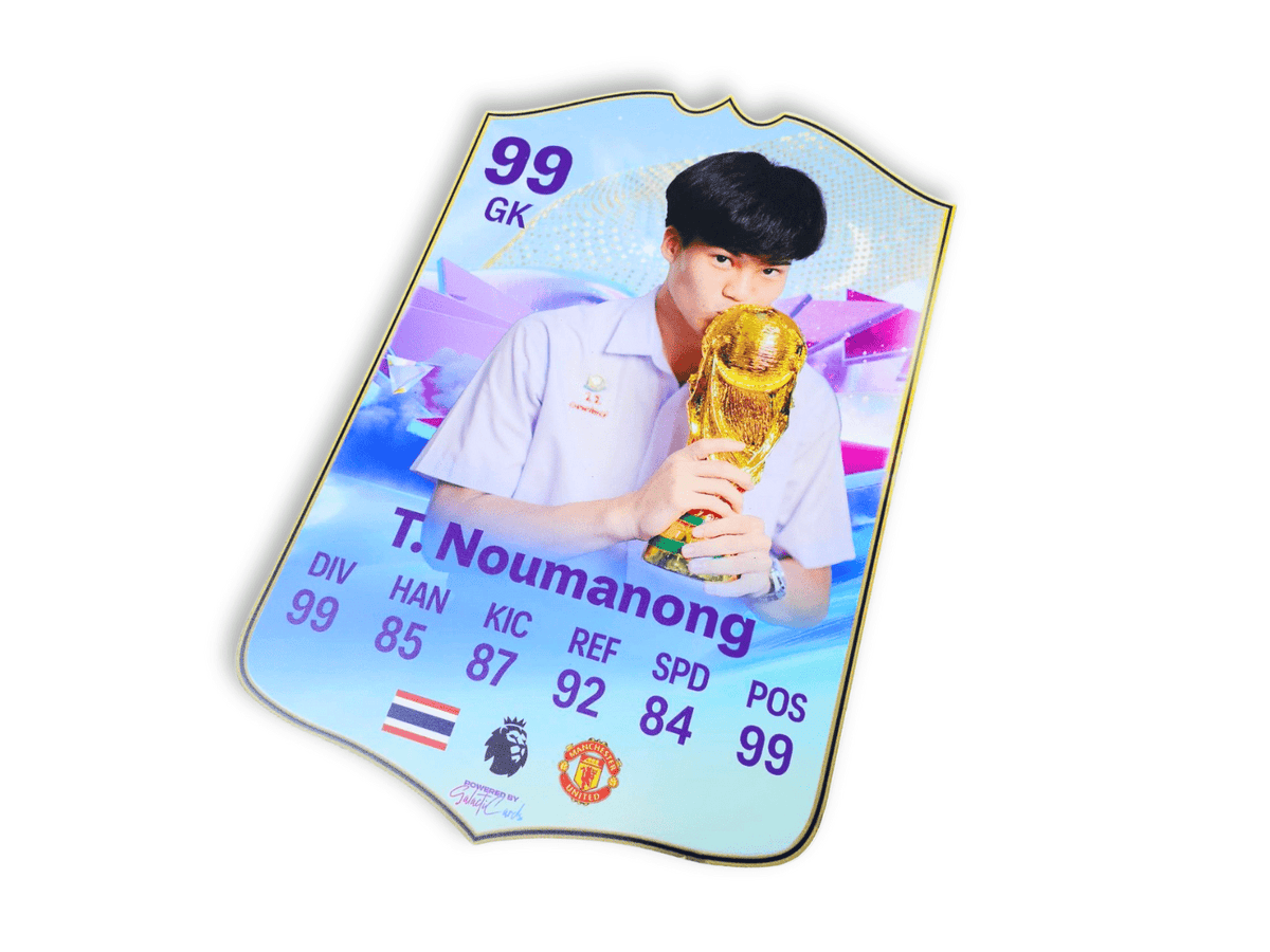 ป้ายกาชา FIFA ป้ายเกมส์ ป้ายกาชา ดีไซน์โดดเด่น เหมาะสำหรับอีเวนต์ ร้านเกมส์ และงานโปรโมชัน