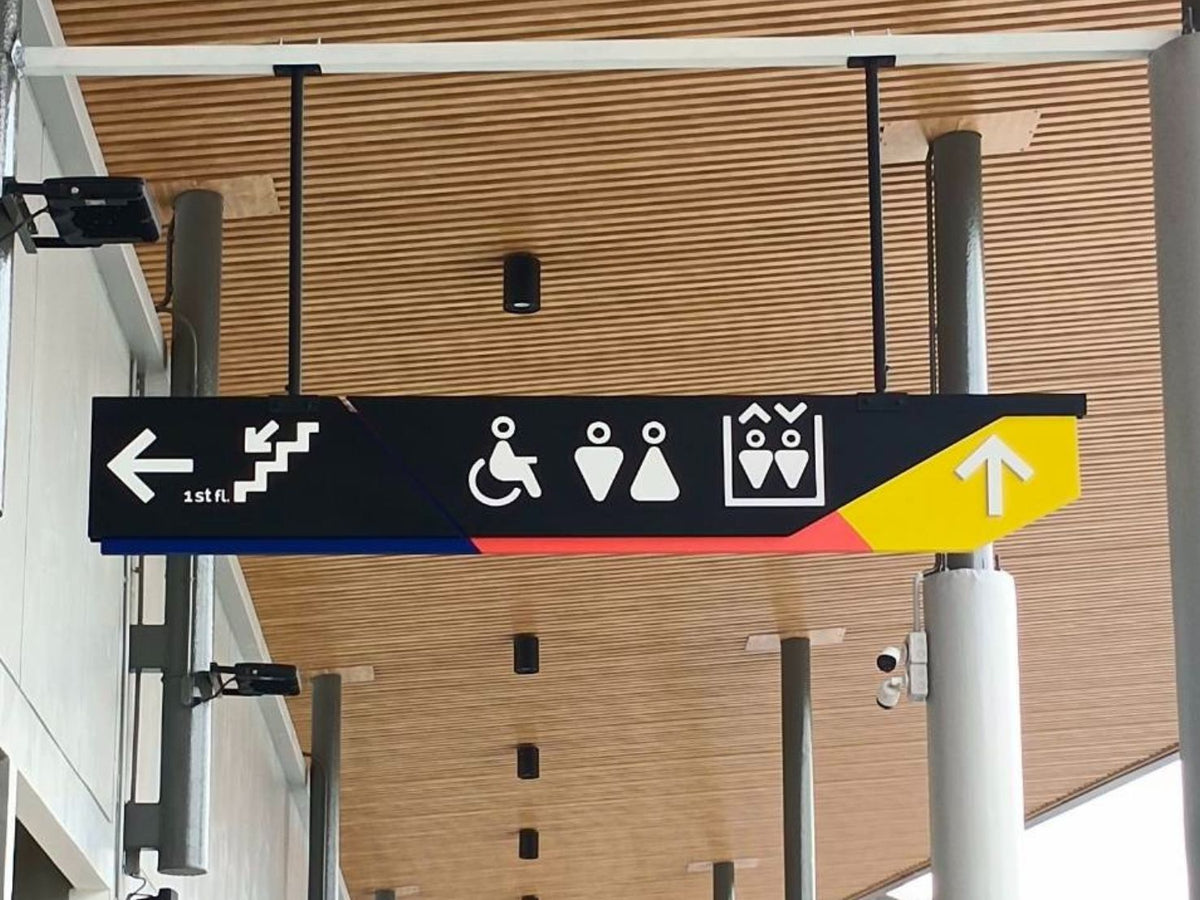 ป้ายบอกทาง Directory ภายในอาคาร ตัวอักษรชัดเจน ใช้งานสะดวก เหมาะสำหรับออฟฟิศ โรงพยาบาล และห้างสรรพสินค้า