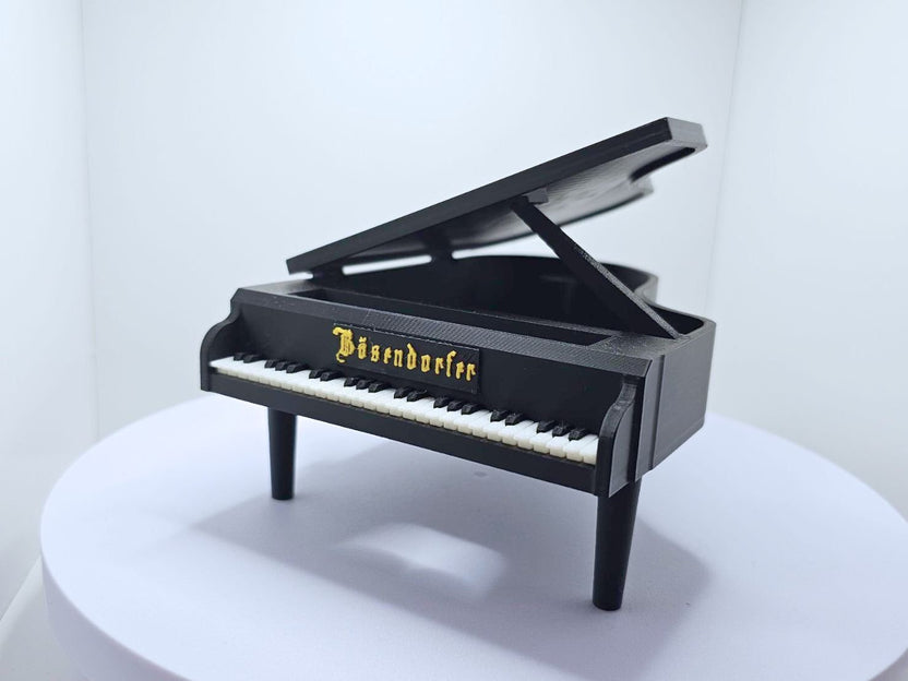 โมเดลมินิเปียโนกรังด์ Bösendorfer สีดำ พิมพ์ 3D