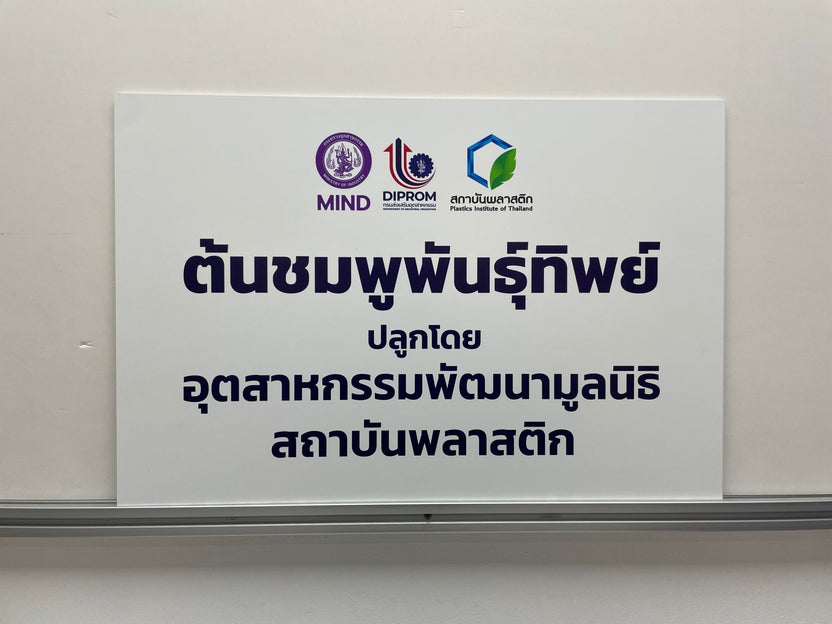custom signage ป้ายชื่อต้นไม้ wall sign