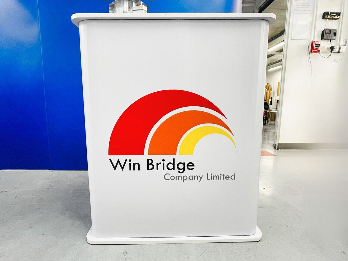 โต๊ะ เคาน์เตอร์ โต๊ะชวนชิม Promotion Counter น้ำหนักเบา ถอดประกอบง่าย เหมาะสำหรับงานอีเวนต์ โปรโมชัน และออกบูธ