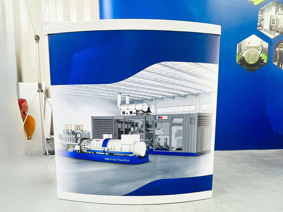 โต๊ะ เคาน์เตอร์ โต๊ะชวนชิม Promotion Counter น้ำหนักเบา ถอดประกอบง่าย เหมาะสำหรับงานอีเวนต์ โปรโมชัน และออกบูธ