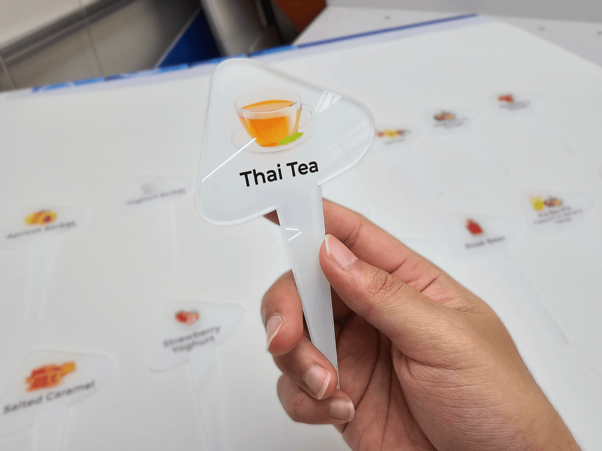 #ป้ายบอกรสไอติม #ป้ายไอติม