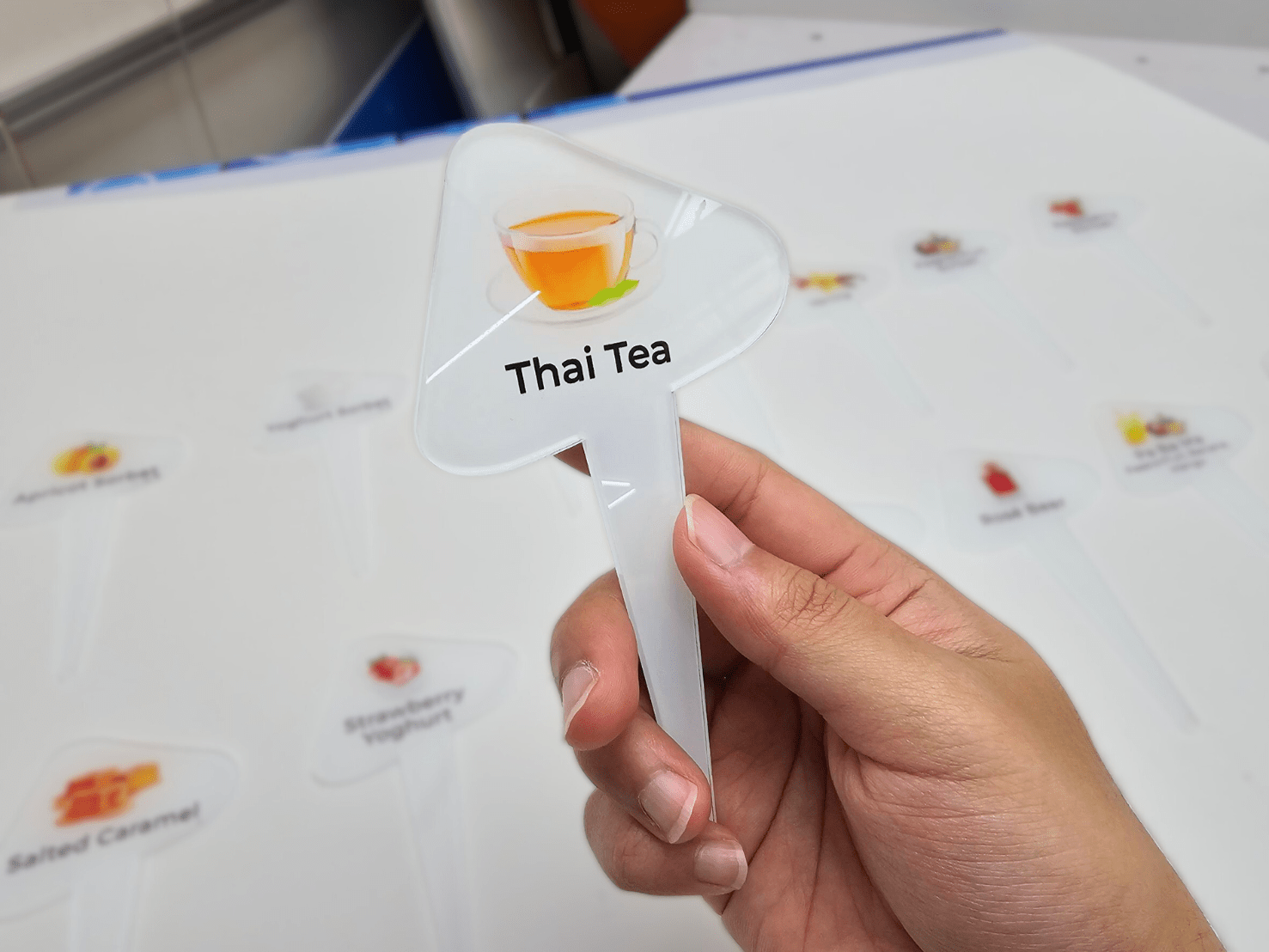 #ป้ายบอกรสไอติม #ป้ายไอติม