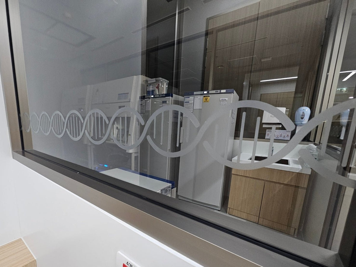 สติ๊กเกอร์ฝ้าฟู่ซุ่น กันแสง ลวดลายสวยงาม เหมาะสำหรับออฟฟิศ ร้านอาหาร และงานตกแต่งกระจก