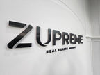 ป้ายอะคริลิค 3D สีดำ สำหรับเอเจนซี่ Zupreme Real Estate
