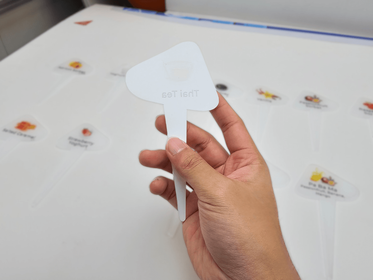 #ป้ายบอกรสไอติม #ป้ายไอติม