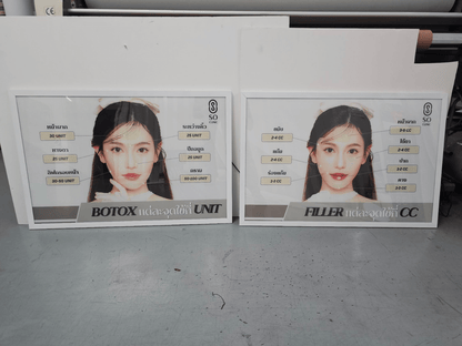 ป้ายไฟ LED Slim Lightbox ป้ายกรอบไฟแบบบาง ดีไซน์ทันสมัย สว่างคมชัด เหมาะสำหรับป้ายโฆษณา หน้าร้าน และงานโปรโมชัน