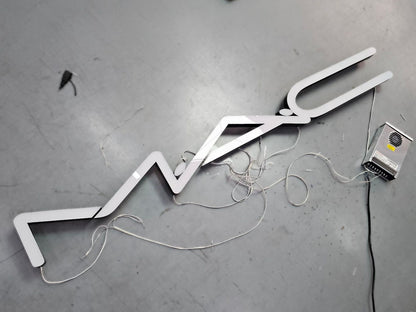 อักษรไฟ ไม่มีขอบ ป้ายไฟอลูมิเนียม ไม่มีคิ้ว