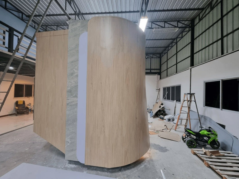 สติ๊กเกอร์ลายไม้ สติ๊กเกอร์ลายหิน พิมพ์คมชัด ลายเสมือนจริง เหมาะสำหรับตกแต่งผนังและเฟอร์นิเจอร์