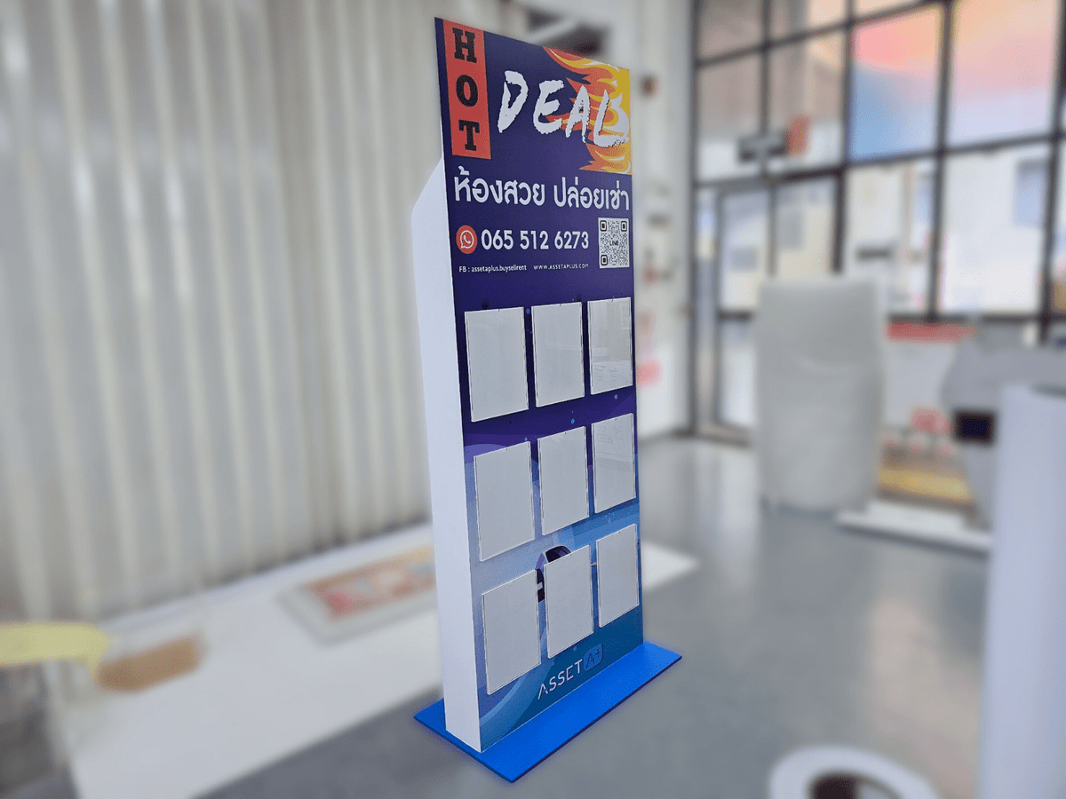 ชั้นวางสินค้าราคาถูก เชลฟ์ดิสเพลย์ Shelf Display แข็งแรง น้ำหนักเบา เหมาะสำหรับโชว์สินค้าในร้านค้า และงานอีเวนต์