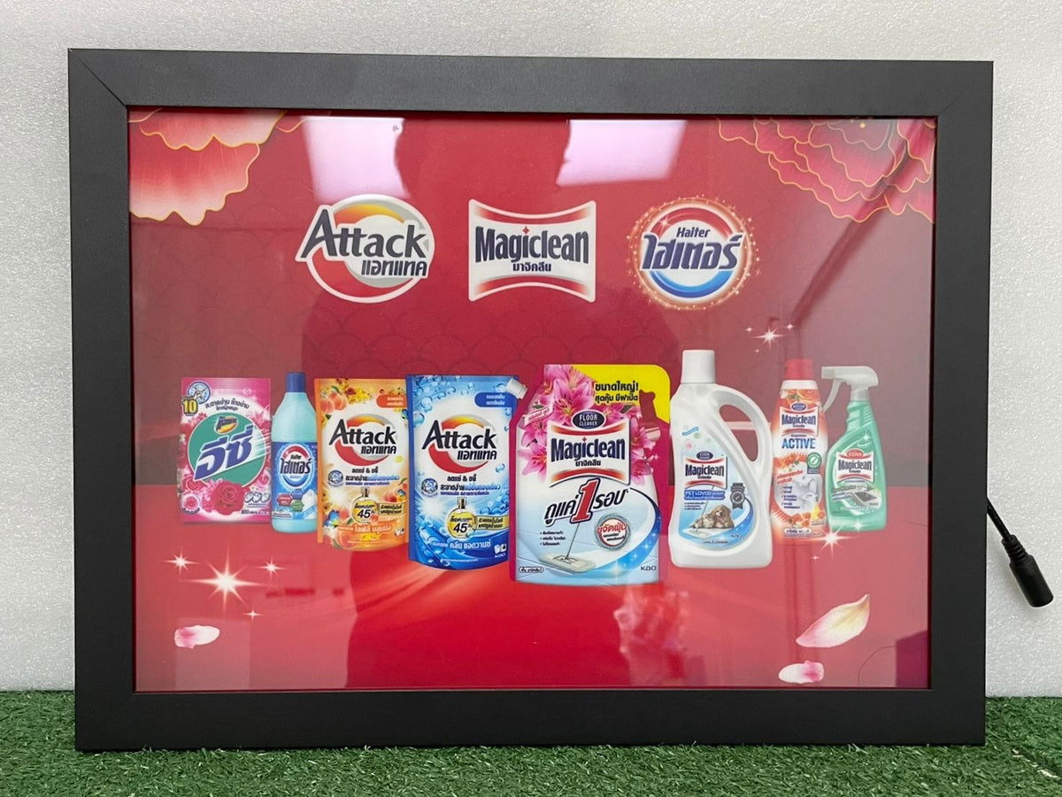 ป้ายไฟ LED Slim Lightbox ป้ายกรอบไฟแบบบาง