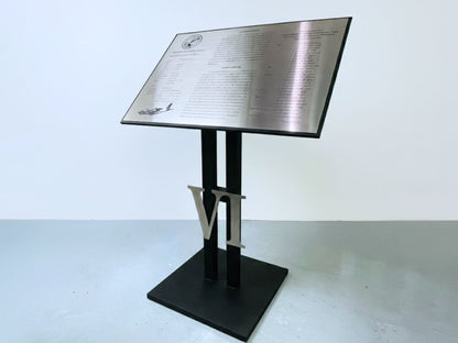 Pedestal Plaque Sign