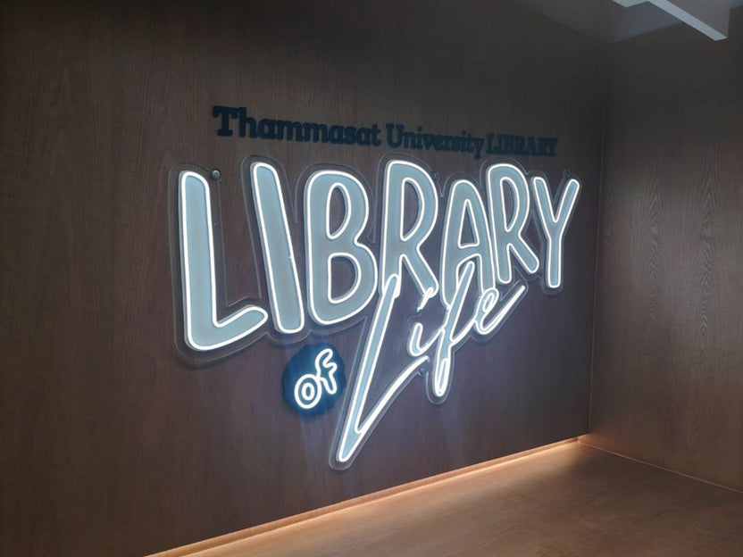 ป้ายไฟนีออน Neon Sign สีสันสดใส ดัดโค้งตามแบบ สวยงามสะดุดตา เหมาะสำหรับร้านอาหาร คาเฟ่ บาร์ และงานตกแต่ง