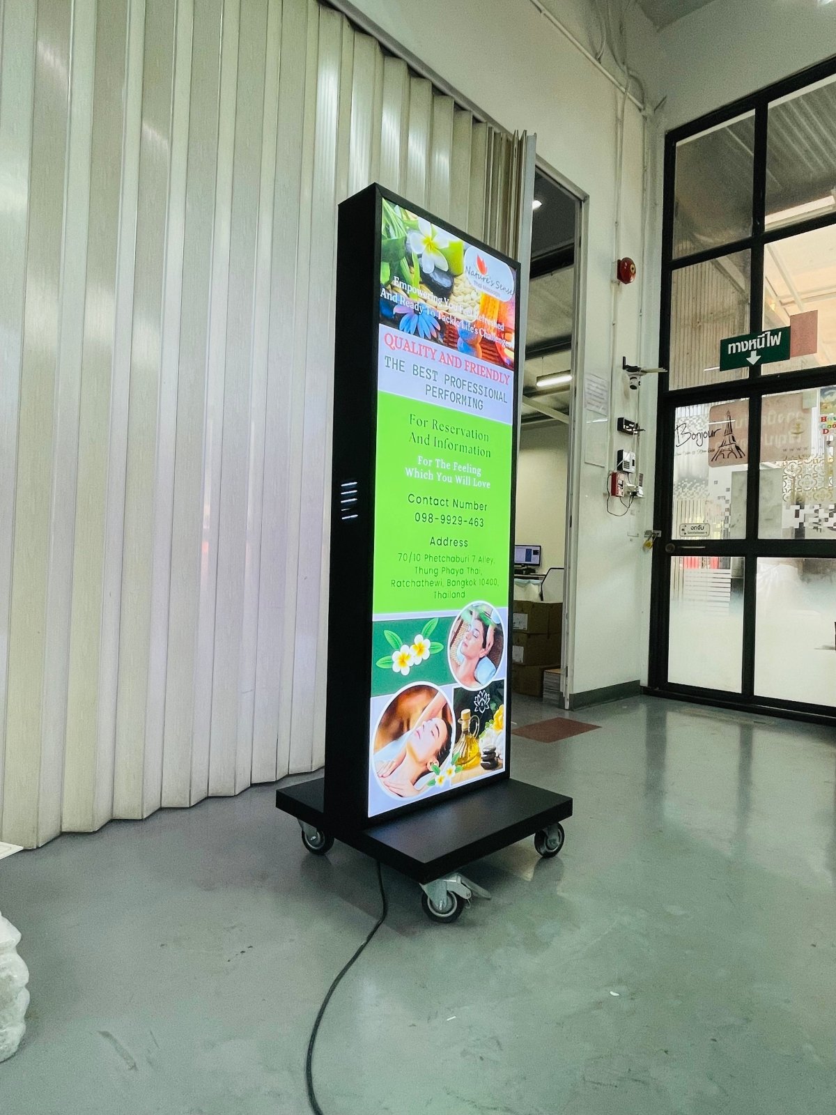 ป้ายร้านนวด สปา ดีไซน์หรูหรา สะท้อนบรรยากาศผ่อนคลาย เหมาะสำหรับร้านสปาและร้านนวดแผนไทย