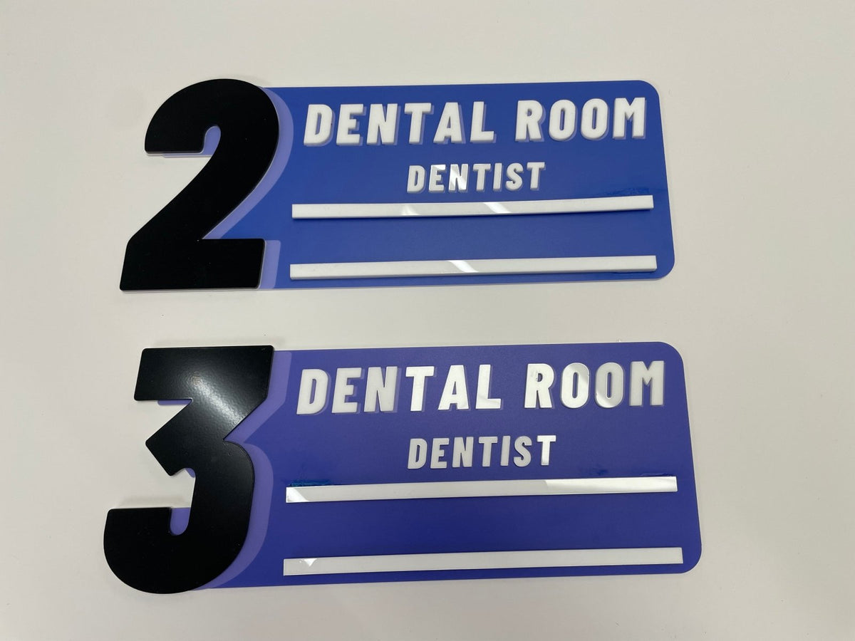 ป้ายคลินิกทำฟัน ป้ายคลินิกทันตกรรม ดีไซน์สะอาด ทันสมัย เหมาะสำหรับคลินิกและศูนย์ทันตกรรม