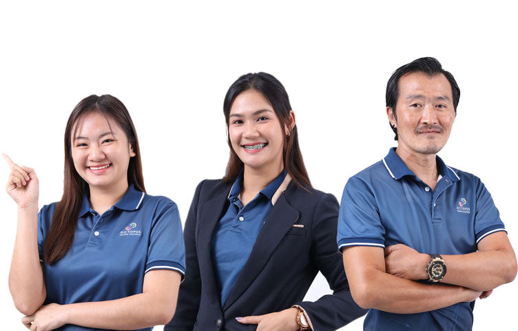 Octopus Staff A ทีมงานบริษัท ออคโทพุส พนักงานพร้อมให้บริการ professional