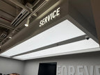 ฝ้ากล่องไฟผ้าบารีซอล Barrisol Stretched Ceiling กระจายแสงนุ่มนวล ดีไซน์หรูหรา เหมาะสำหรับออฟฟิศ ห้างสรรพสินค้า และโชว์รูม