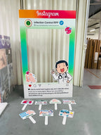 ฉากถ่ายรูปฟิวเจอร์บอร์ด ราคาถูก พิมพ์คมชัด น้ำหนักเบา เหมาะสำหรับงานอีเวนต์และงานแต่งงาน