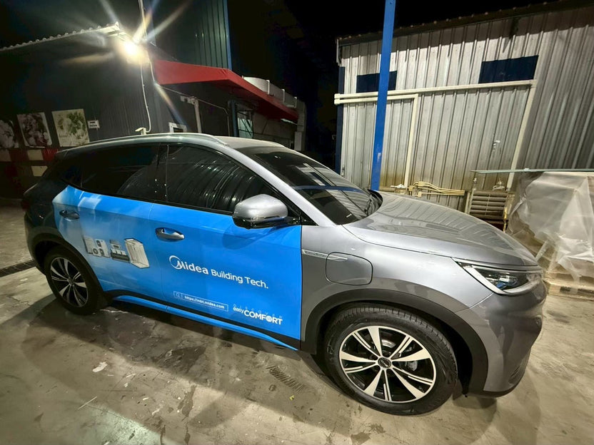 ติ๊กเกอร์ติดรถบริษัท รถเก๋ง Company Car Wrap Sticker พิมพ์คมชัด วัสดุทนทาน เหมาะสำหรับโฆษณา โปรโมชัน และสร้างภาพลักษณ์แบรนด์