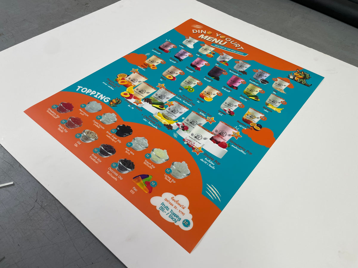 ป้ายพลาสวูด สติ๊กเกอร์ป้าย พิมพ์ยูวี ป้ายโฆษณา ออกแบบป้าย รับทำป้าย ตกแต่งร้าน สื่อโฆษณา ป้ายธุรกิจ