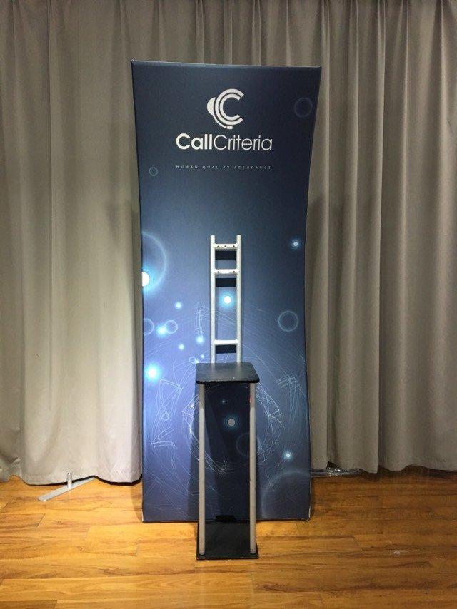 ป้ายสแตนผ้า โรลอัพผ้า อุปกรณ์เซ็ตอัพบูธหลากหลาย สามารถจัดชุด Mix&Match