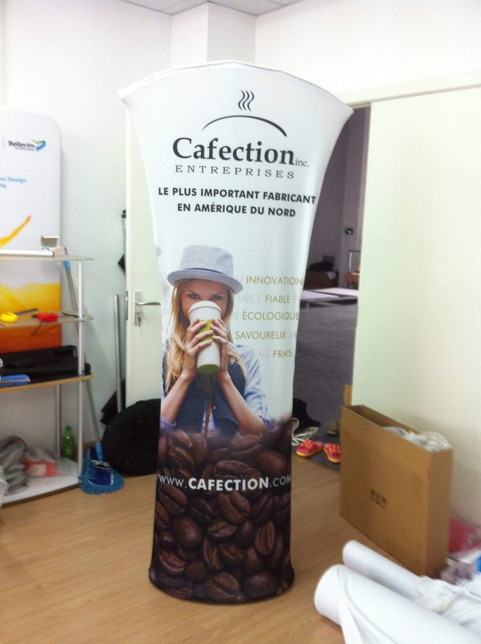 ป้ายตั้งพื้นแบบผ้า ป้ายผ้า อุปกรณ์จัดงานอีเว้นท์แบบผ้า บูธแสดงสินค้า น้ำหนักเบา ประกอบง่าย เคลื่อนย้ายสะดวก