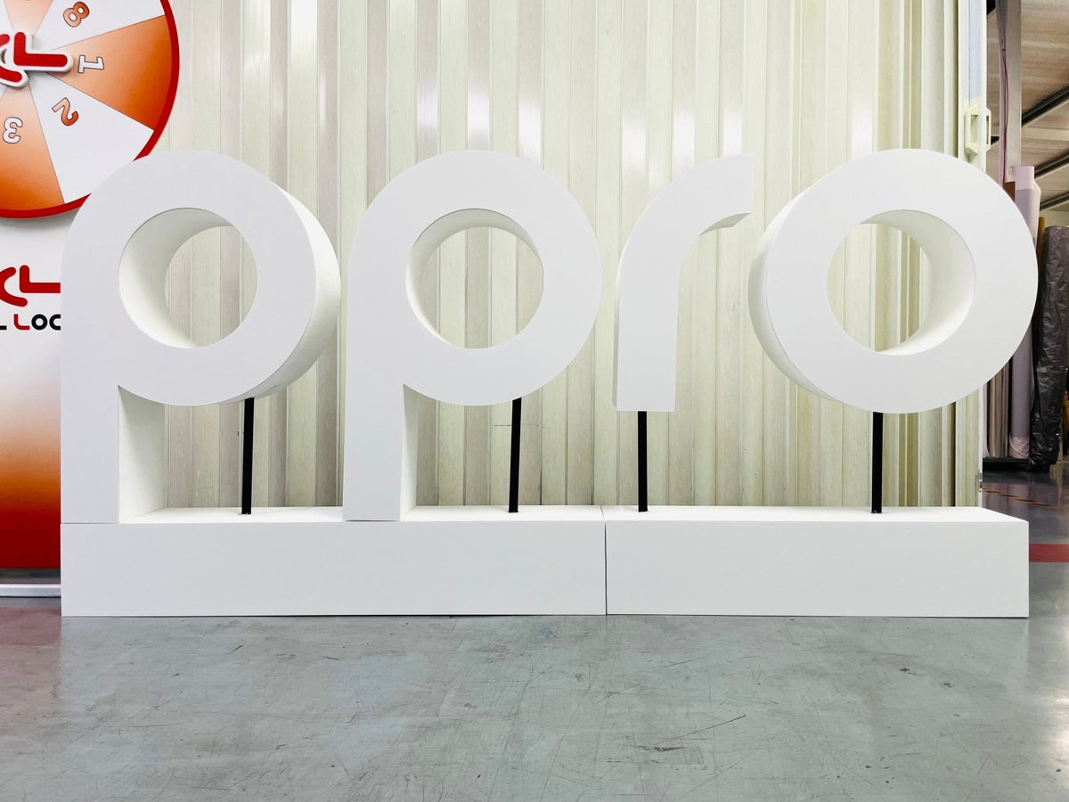 อักษรโฟม PS นำหนักเบา ไดคัททาสีอักษรตามต้องการ 
Foa Lettering Foam Die Cut