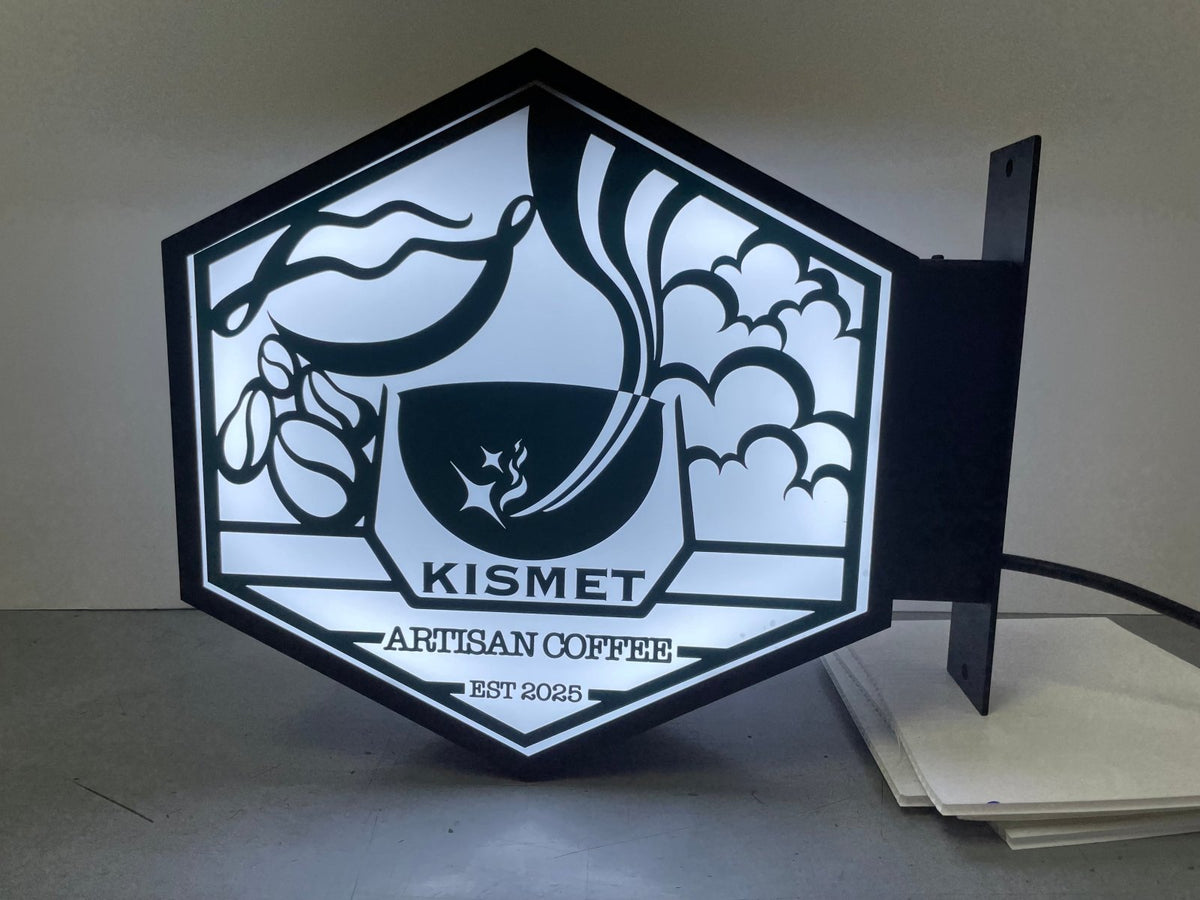 ป้ายโลโก้ไฟออกหน้า กล่องไฟโลโก้ กล่องไฟซิงค์ สว่างชัดเจน เหมาะสำหรับร้านค้าและบริษัท