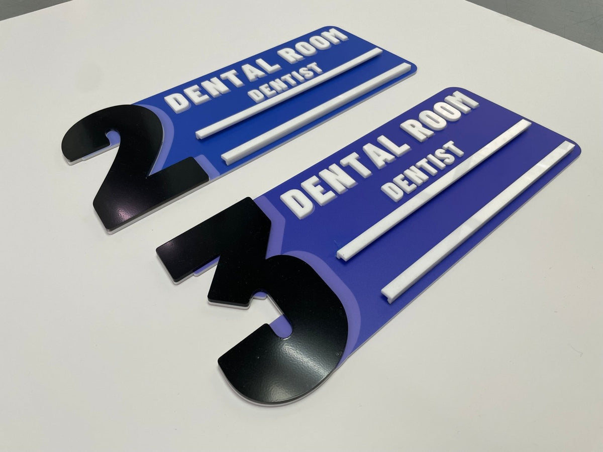 ป้ายคลินิกทำฟัน ป้ายคลินิกทันตกรรม ดีไซน์สะอาด ทันสมัย เหมาะสำหรับคลินิกและศูนย์ทันตกรรม