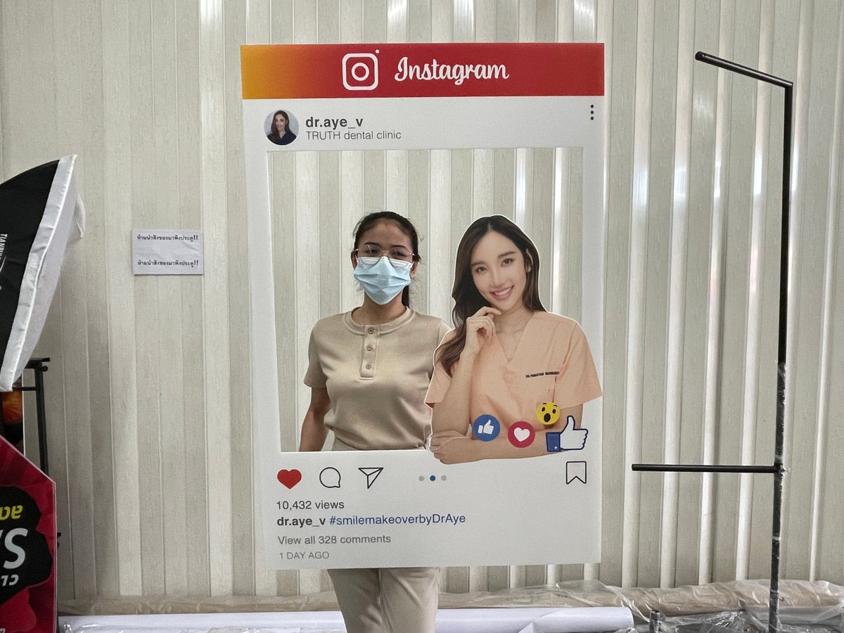 ป้ายคลินิกทำฟัน ป้ายคลินิกทันตกรรม ดีไซน์สะอาด ทันสมัย เหมาะสำหรับคลินิกและศูนย์ทันตกรรม