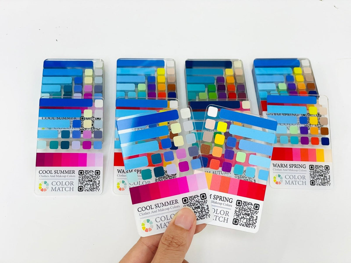 แผ่นชาร์ตสี พลาสติกใส เซลลูลอยด์ ตัวอย่างสีคุณภาพ เหมาะสำหรับงานพิมพ์และตกแต่งวัสดุ