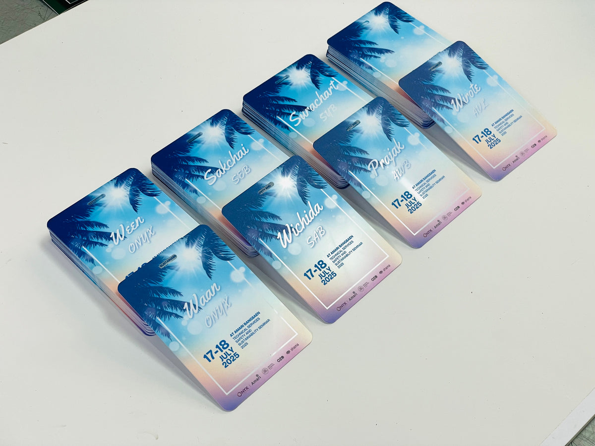 ป้ายห้อยคอ ป้ายคล้องคอ ป้ายชื่อพนักงาน ป้ายอีเว้น staff