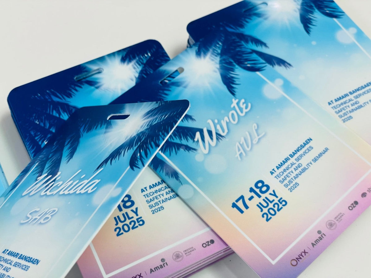 ป้ายห้อยคอ ป้ายคล้องคอ ป้ายชื่อพนักงาน ป้าย staff ดีไซน์ใช้งานสะดวก เหมาะสำหรับงานอีเวนต์และองค์กร