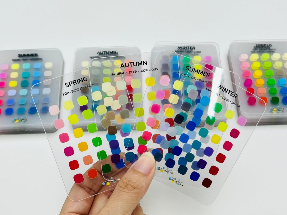 แผ่นชาร์ตสี พลาสติกใส เซลลูลอยด์ ตัวอย่างสีคุณภาพ เหมาะสำหรับงานพิมพ์และตกแต่งวัสดุ