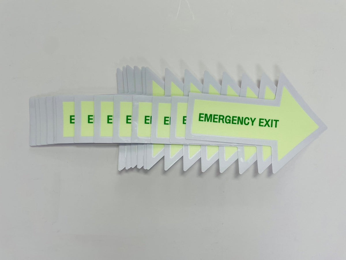 สติ๊กเกอร์เรืองแสง พรายน้ำ Glow in the Dark Sticker มองเห็นชัดในที่มืด เหมาะสำหรับงานตกแต่ง ป้ายความปลอดภัย และงานดีไซน์