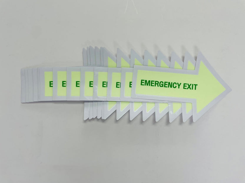 สติ๊กเกอร์เรืองแสง พรายน้ำ Glow in the Dark Sticker มองเห็นชัดในที่มืด เหมาะสำหรับงานตกแต่ง ป้ายความปลอดภัย และงานดีไซน์