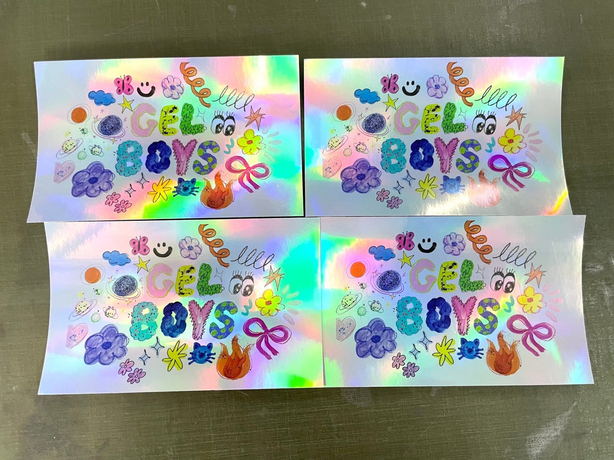 สติ๊กเกอร์โฮโลแกรม Hologram Sticker กันปลอม สะท้อนแสงหลากสี เพิ่มมูลค่าแบรนด์ เหมาะสำหรับฉลากสินค้า และงานพรีเมียม