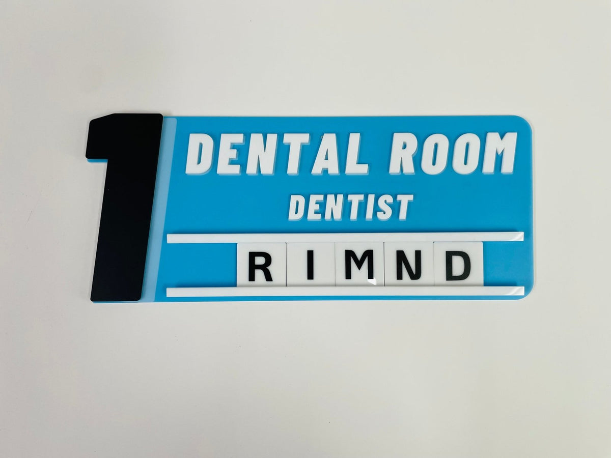 ป้ายคลินิกทำฟัน ป้ายคลินิกทันตกรรม ดีไซน์สะอาด ทันสมัย เหมาะสำหรับคลินิกและศูนย์ทันตกรรม