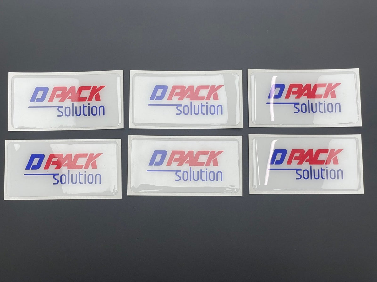 สติ๊กเกอร์เรซิ่น และสติ๊กเกอร์นูน Resin Dome Sticker พิมพ์คมชัด เคลือบเรซิ่นเงางาม เหมาะสำหรับฉลากสินค้า โลโก้ และงานพรีเมียม