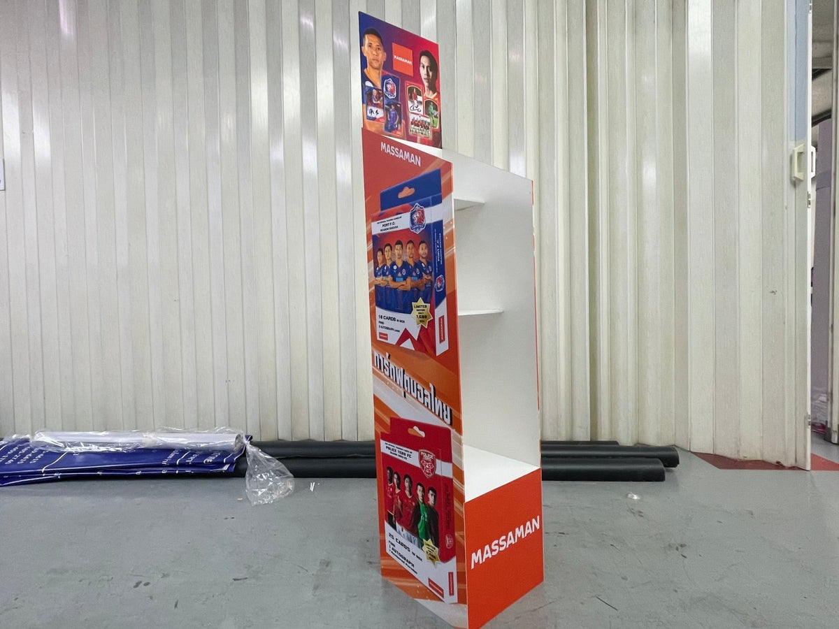 ชั้นวางสินค้าราคาถูก เชลฟ์ดิสเพลย์ Shelf Display แข็งแรง น้ำหนักเบา เหมาะสำหรับโชว์สินค้าในร้านค้า และงานอีเวนต์