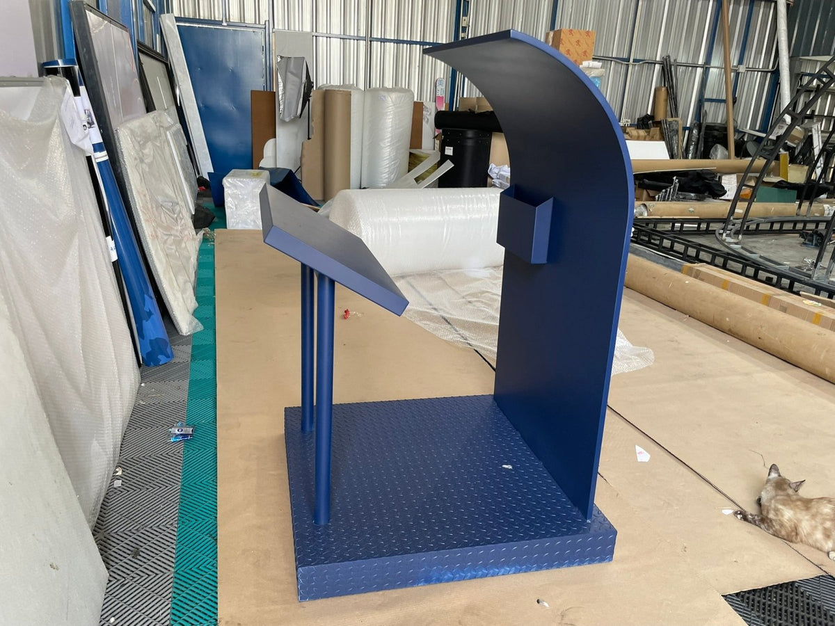 โพเดียม รปภ. และจุดพัก รปภ. แข็งแรง ทนทาน ดีไซน์ใช้งานสะดวก เหมาะสำหรับโครงการ อาคารสำนักงาน คอนโด และพื้นที่สาธารณะ